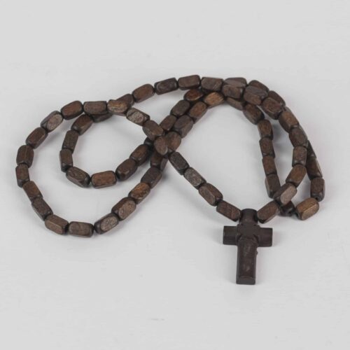 Holz Rosenkranz 100ari mit Kreuz